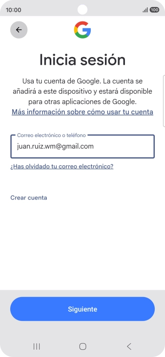 Pulsa Siguiente.