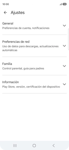 Pulsa Preferencias de red.