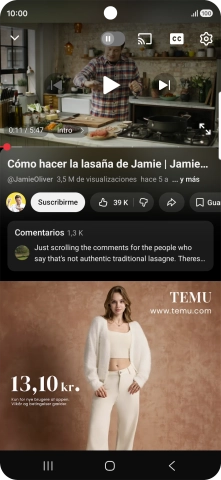 Pulsa la tecla de inicio durante unos instantes para activar Gemini.