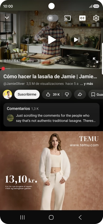 Pulsa la tecla de inicio durante unos instantes para activar Gemini.