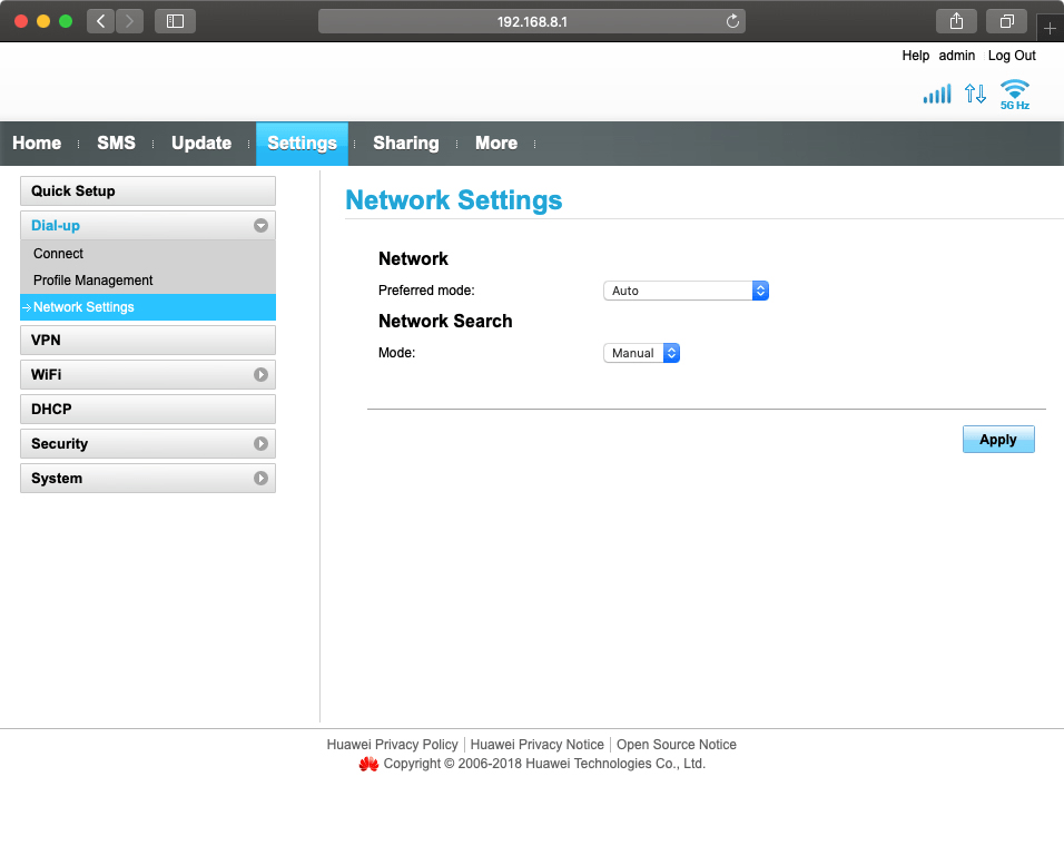 Click the drop down list next to 