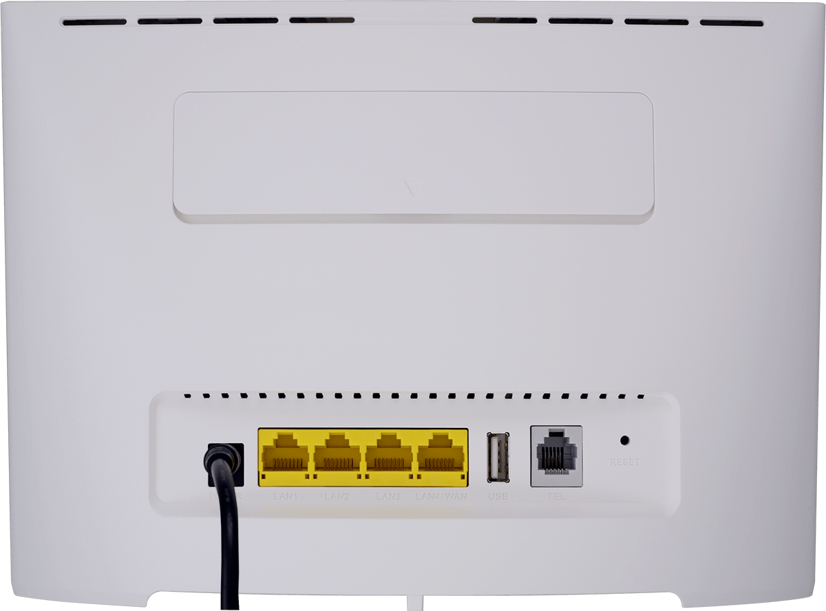 Connect the power supply to the power plug and to a wall socket.