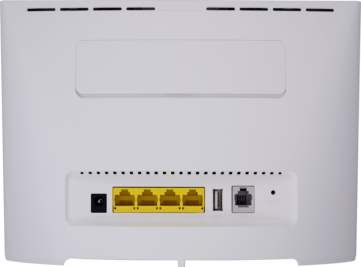 Turn the back of your router towards you.