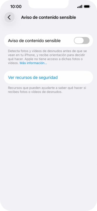 Pulsa el indicador junto a 