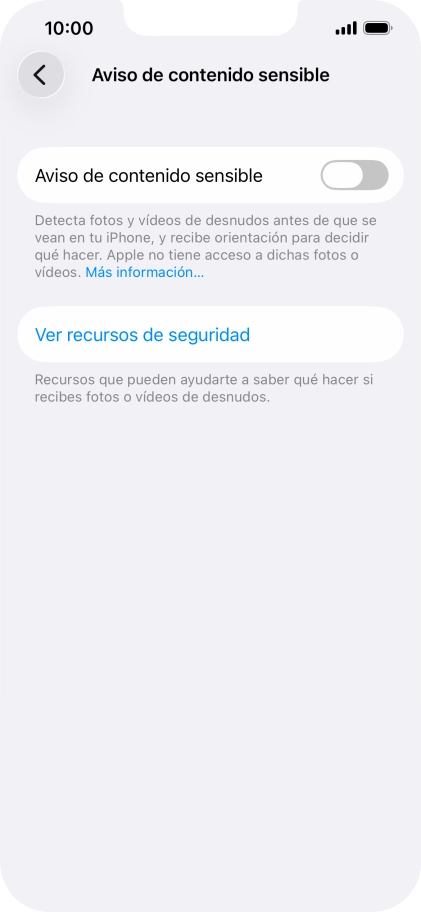 Pulsa el indicador junto a 