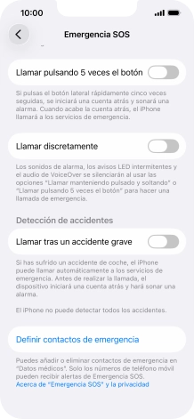 Pulsa el indicador junto a 