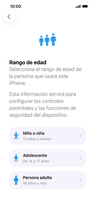 Pulsa Persona adulta.
