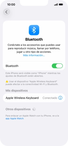 Desliza el dedo hacia arriba desde la parte inferior de la pantalla para terminar y volver a la pantalla de inicio.