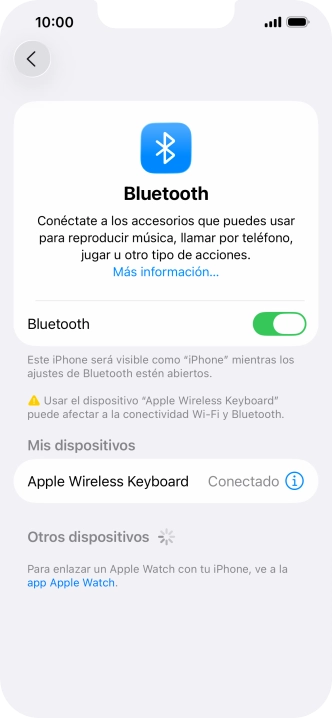Desliza el dedo hacia arriba desde la parte inferior de la pantalla para terminar y volver a la pantalla de inicio.