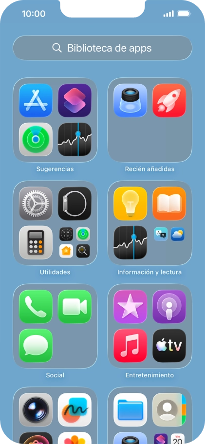Pulsa la app deseada.
