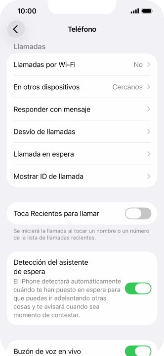 Pulsa Llamada en espera.