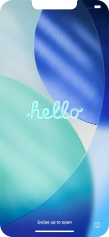 Desliza el dedo hacia arriba desde la parte inferior de la pantalla.