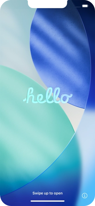 Desliza el dedo hacia arriba desde la parte inferior de la pantalla.