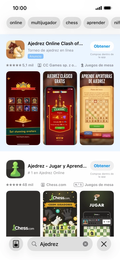 Pulsa la app deseada.