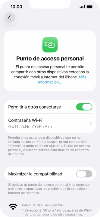 Desliza el dedo hacia arriba desde la parte inferior de la pantalla para terminar y volver a la pantalla de inicio.