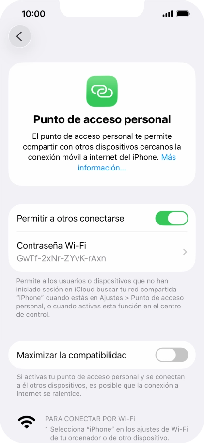 Desliza el dedo hacia arriba desde la parte inferior de la pantalla para terminar y volver a la pantalla de inicio.