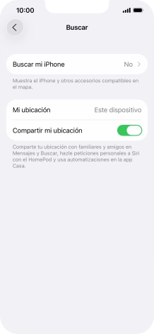 Pulsa Buscar mi iPhone.