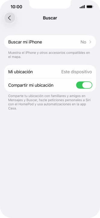 Pulsa Buscar mi iPhone.