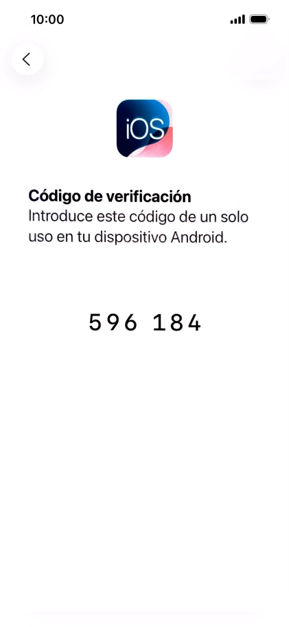 Sigue las indicaciones de la pantalla y de la app 