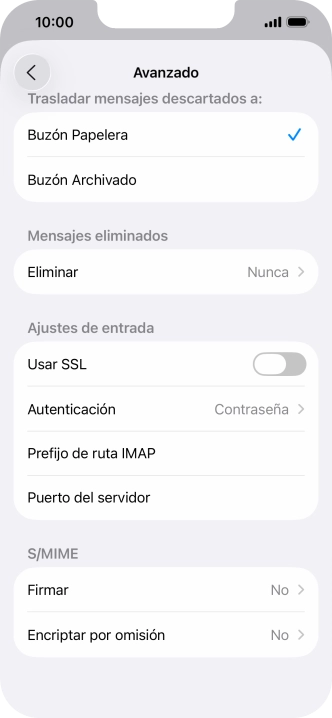 Pulsa el indicador junto a 