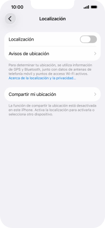 Pulsa el indicador junto a 