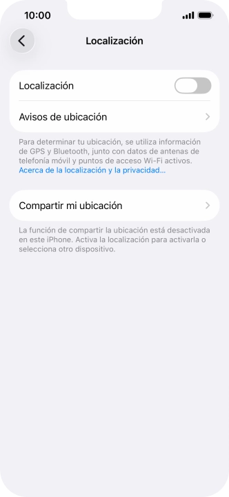 Pulsa el indicador junto a 