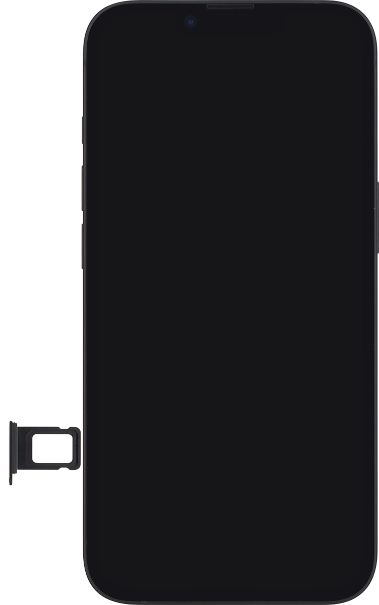 Gira la tarjeta SIM de modo que la esquina biselada de la tarjeta coincida con la esquina biselada de su contenedor.