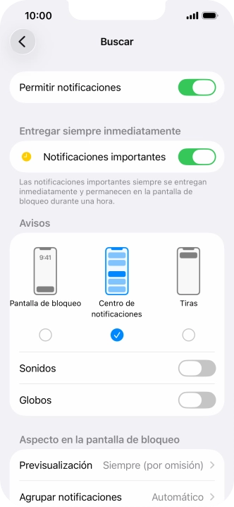 Pulsa el indicador junto a 