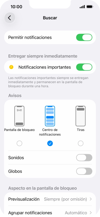 Pulsa el indicador junto a 