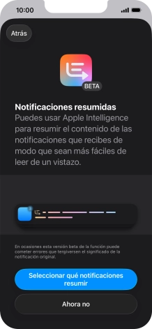 Si activas la función, sigue las indicaciones de la pantalla para seleccionar más ajustes.
