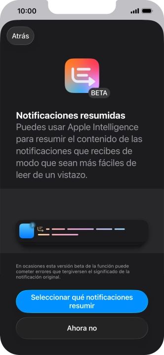 Si activas la función, sigue las indicaciones de la pantalla para seleccionar más ajustes.