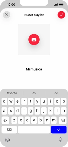 Pulsa el icono de aceptar.