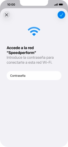 Pulsa el icono de aceptar.