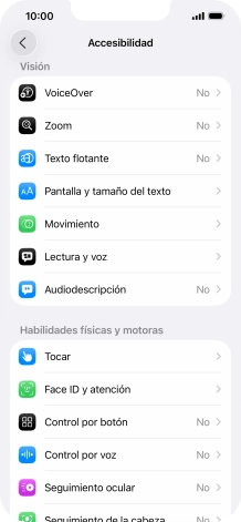 Pulsa una categoría bajo 