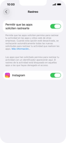 Pulsa el indicador junto a 