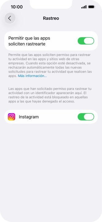 Pulsa el indicador junto a 