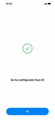 Pulsa OK. Si no has añadido anteriormente un código de seguridad, tendrás que introducir un código de libre elección dos veces consecutivas.