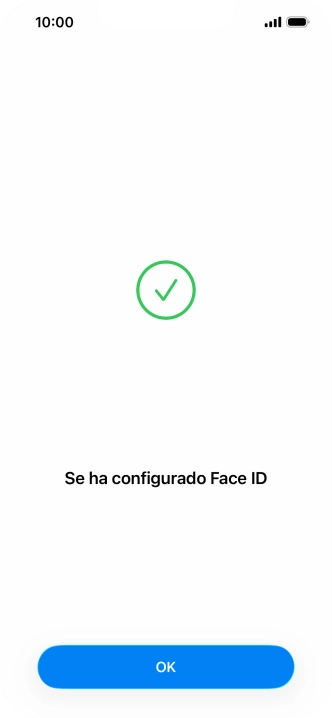 Pulsa OK. Si no has añadido anteriormente un código de seguridad, tendrás que introducir un código de libre elección dos veces consecutivas.