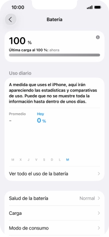 Pulsa Modo de consumo.