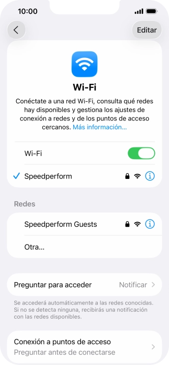 Desliza el dedo hacia arriba desde la parte inferior de la pantalla para terminar y volver a la pantalla de inicio.