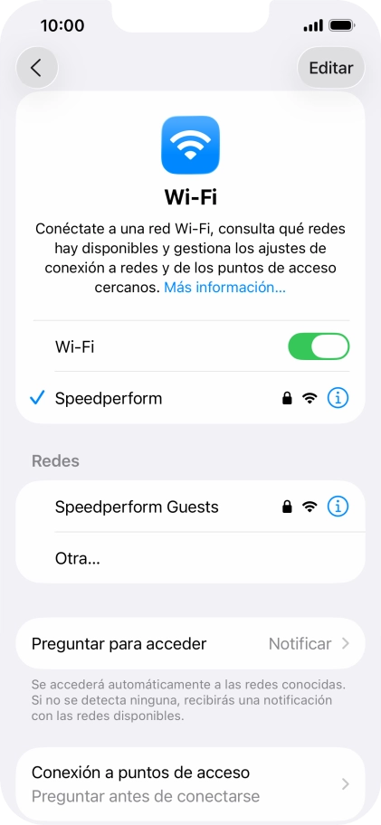 Desliza el dedo hacia arriba desde la parte inferior de la pantalla para terminar y volver a la pantalla de inicio.