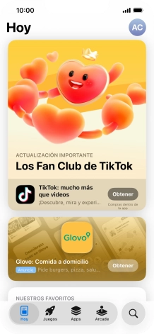 Pulsa el icono de búsqueda.