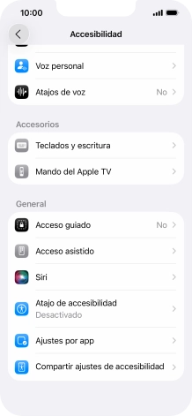 Pulsa una categoría bajo 
