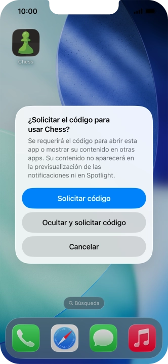 Pulsa Solicitar código.