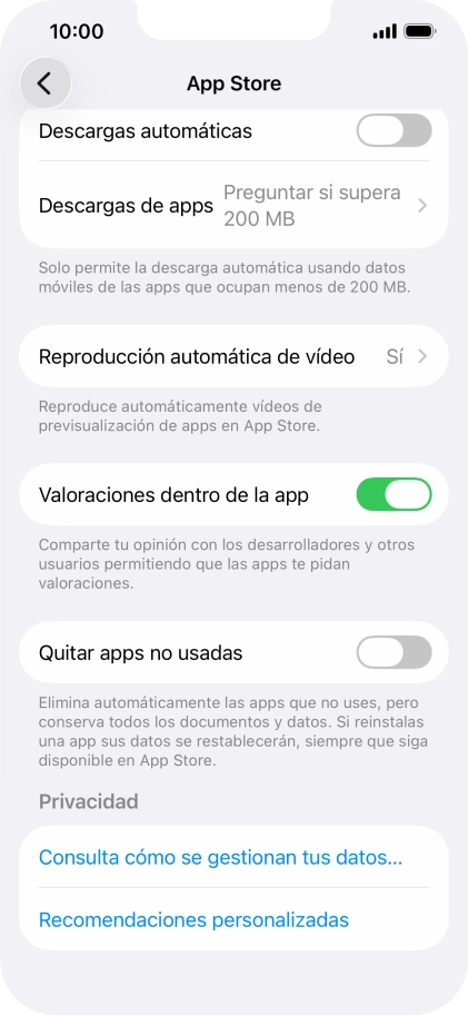 Pulsa el indicador junto a 