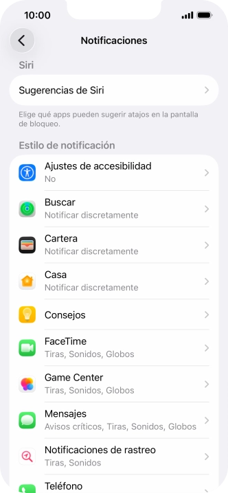Pulsa la aplicación deseada.