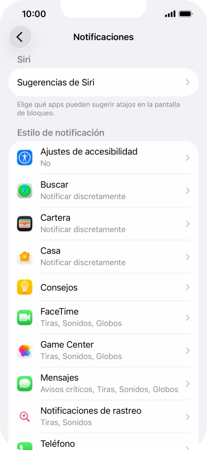 Pulsa la aplicación deseada.