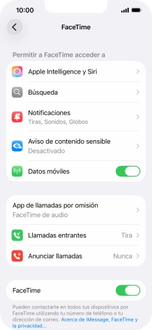 Pulsa el indicador junto a 