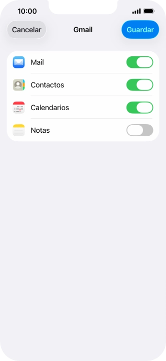 Si aparece en la pantalla esta imagen, tu cuenta de correo electrónico ha sido reconocida y configurada automáticamente. Sigue las indicaciones de la pantalla para introducir más información y terminar la configuración.