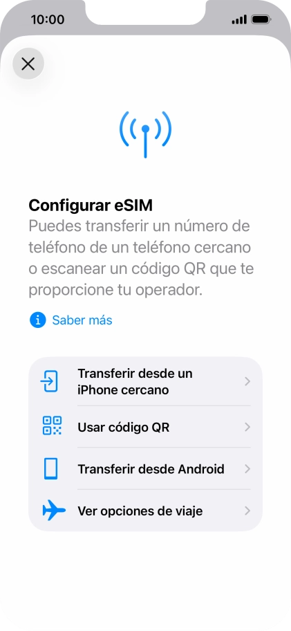 Pulsa Usar código QR.